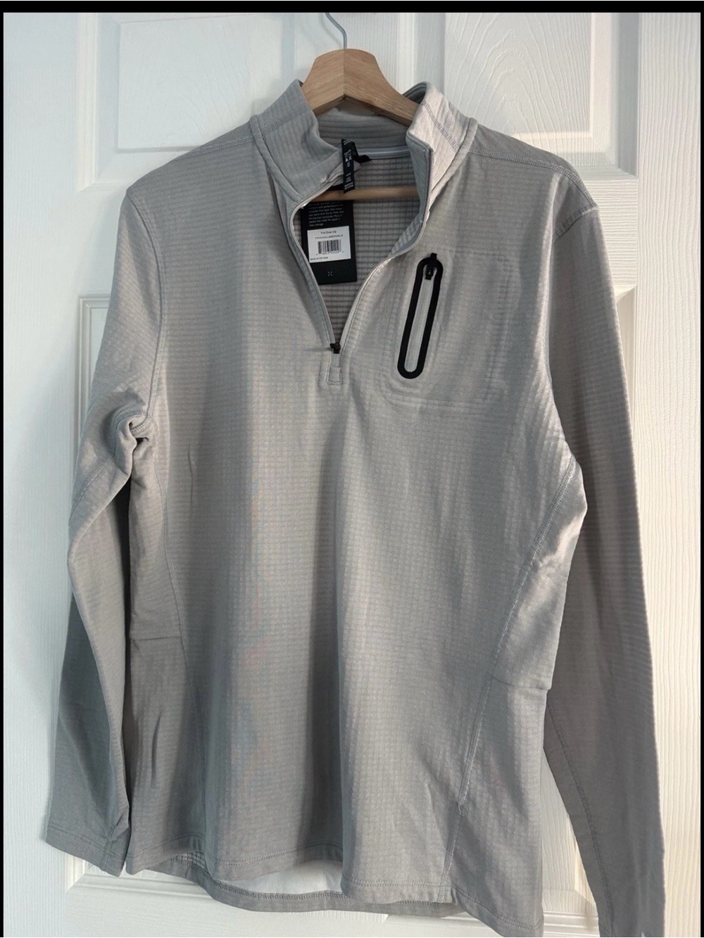 Ten Thousand The Over Zip Pullover  Limestone Gray NEW Medium M